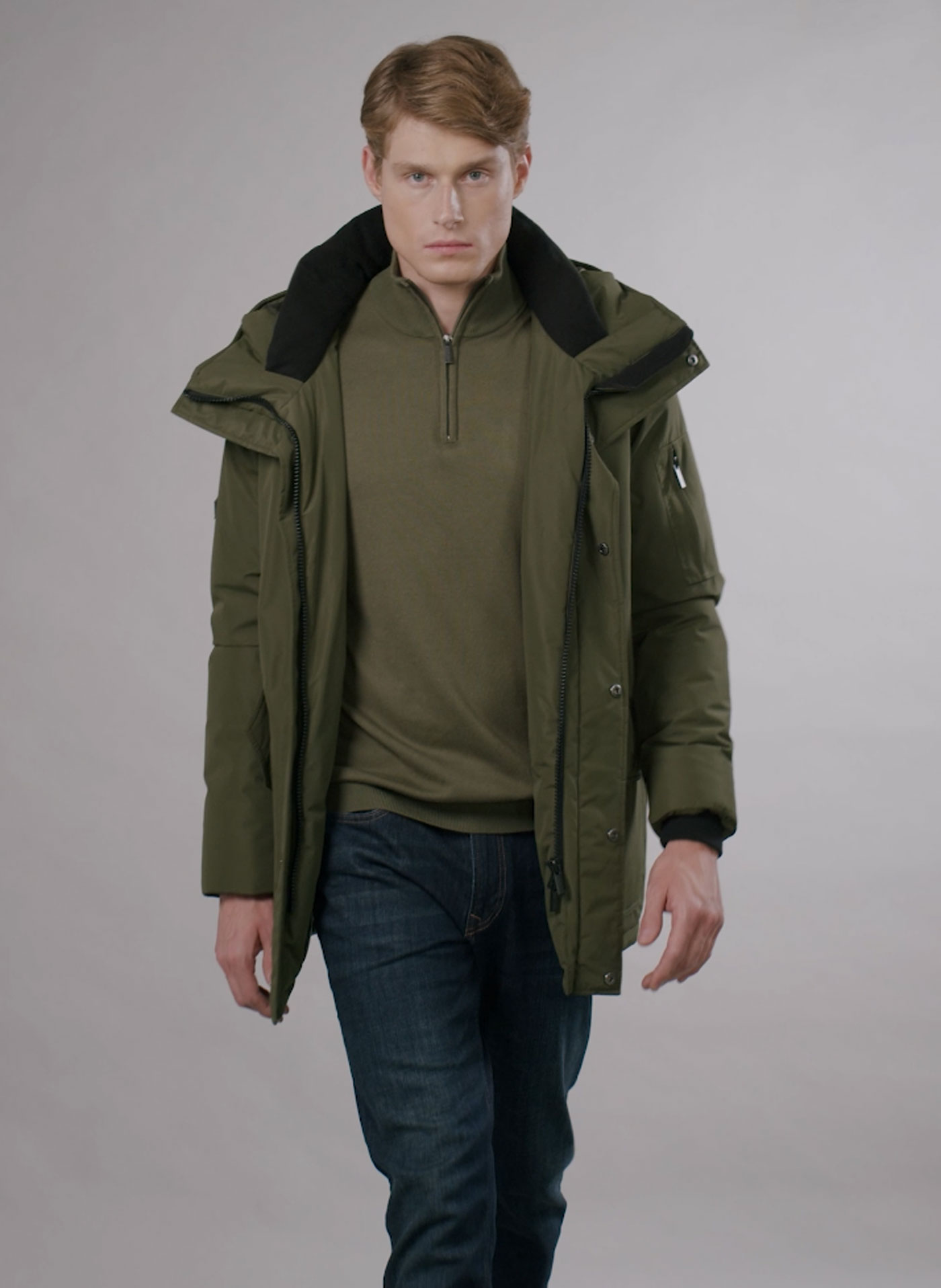 Zielona kurtka zimowa P23WF-5X-006-Z-0 – Pako Lorente