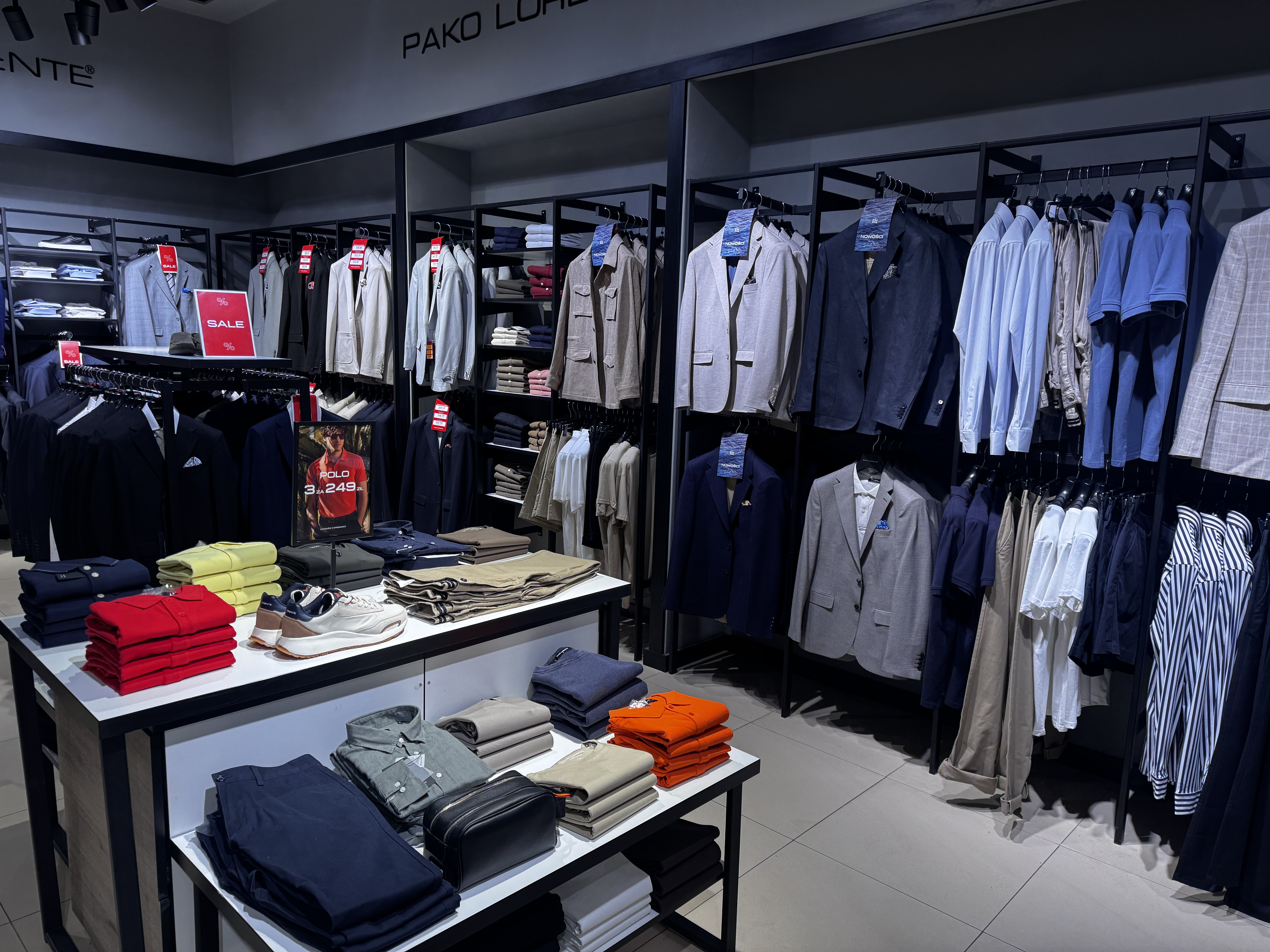 odzież męska, garnitury, koszule Wrocław Pako Lorente
