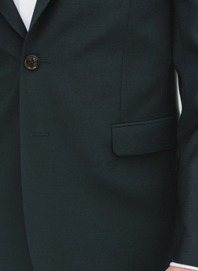 Wełniany zielony garnitur męski