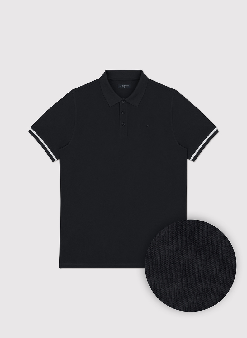 Czarne polo męskie