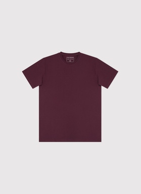 Bawełniany bordowy t-shirt