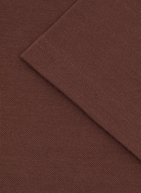 Męski t-shirt polo w kolorze brązowym