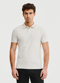 T-shirt polo w kolorze szarym