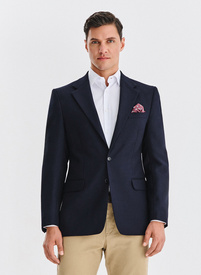 Wełniana marynarka w kolorze granatowym