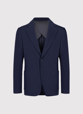 Granatowa marynarka z wełną