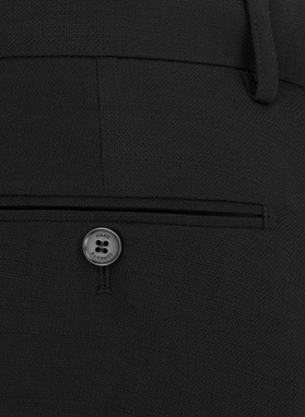 Czarne spodnie ganiturowe