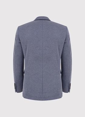 Granatowa marynarka melanż