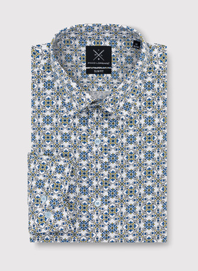 Koszula w kolorze białym w oryginalny wzór