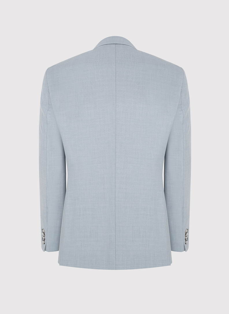 Błękitna marynarka garniturowa