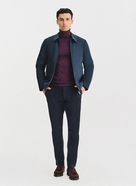 Granatowa kurtka męska