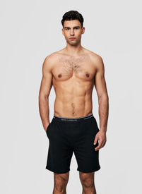 Czarne szorty piżamowe