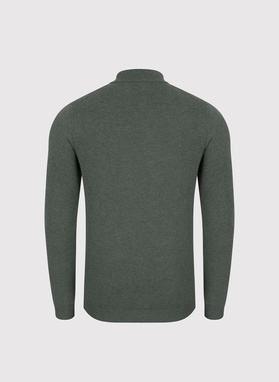 Półgolf męski w zielonym kolorze