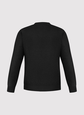 Czarny sweter męski v-neck