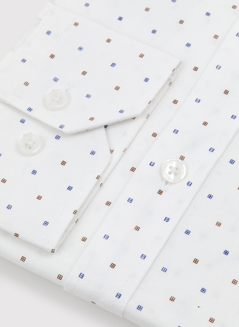 Elegancka koszula męska w delikatny wzorek 