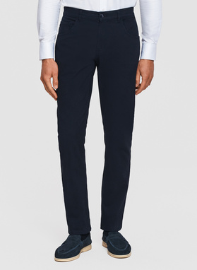 Granatowe spodnie casual 