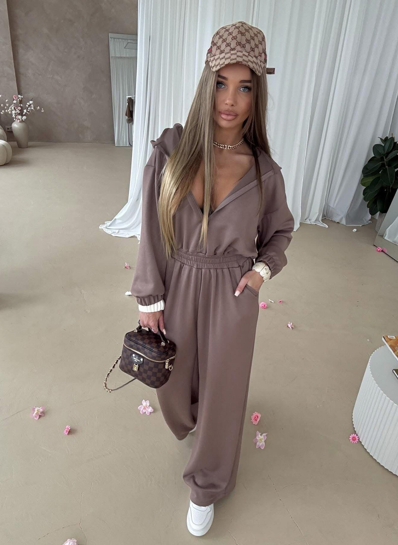 Kombinezon damski MODA wiskoza kolor fango