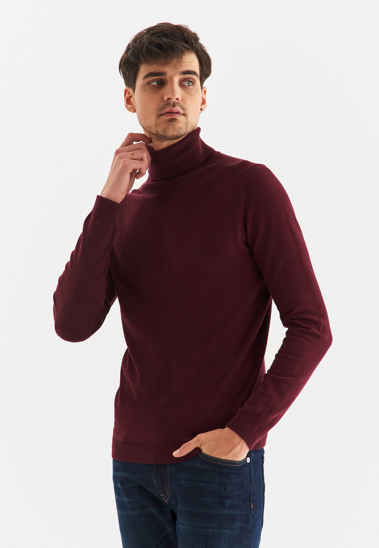 Golf męski bordowy P22WF-2X-008-D-0