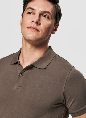 Brązowa polówka męska