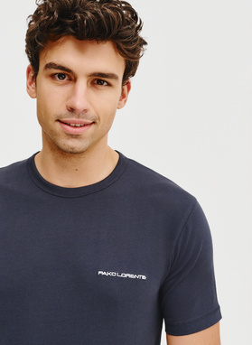 Granatowy t-shirt męski