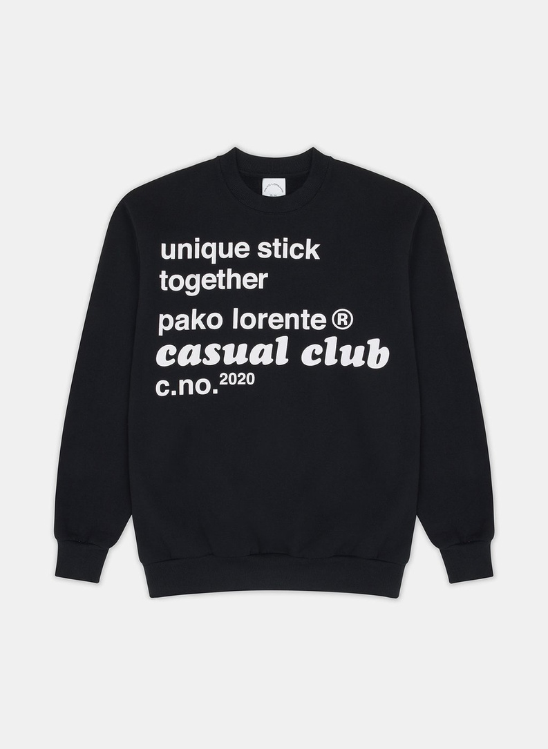 BLUZA Z OKRĄGŁYM DEKOLTEM CZARNA C20WF-2B-001-C