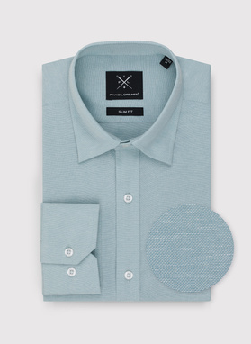 Zielona bawełniana koszula męska