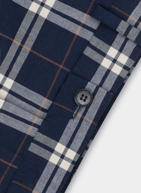 Spodnie męskie garniturowe P21SF-6G-062-G-S