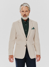 Casualowa marynarka męska w kolorze beżowym