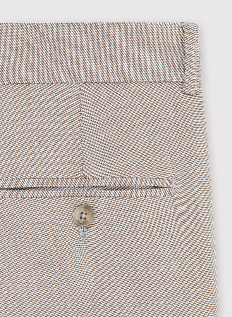 Spodnie garniturowe w kolorze beżowym