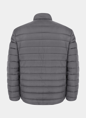 Szara krótka pikowana kurtka