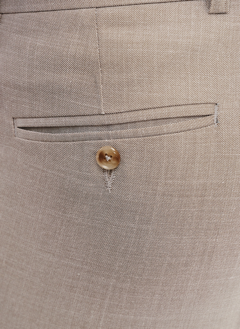 Spodnie garniturowe w kolorze beżowym