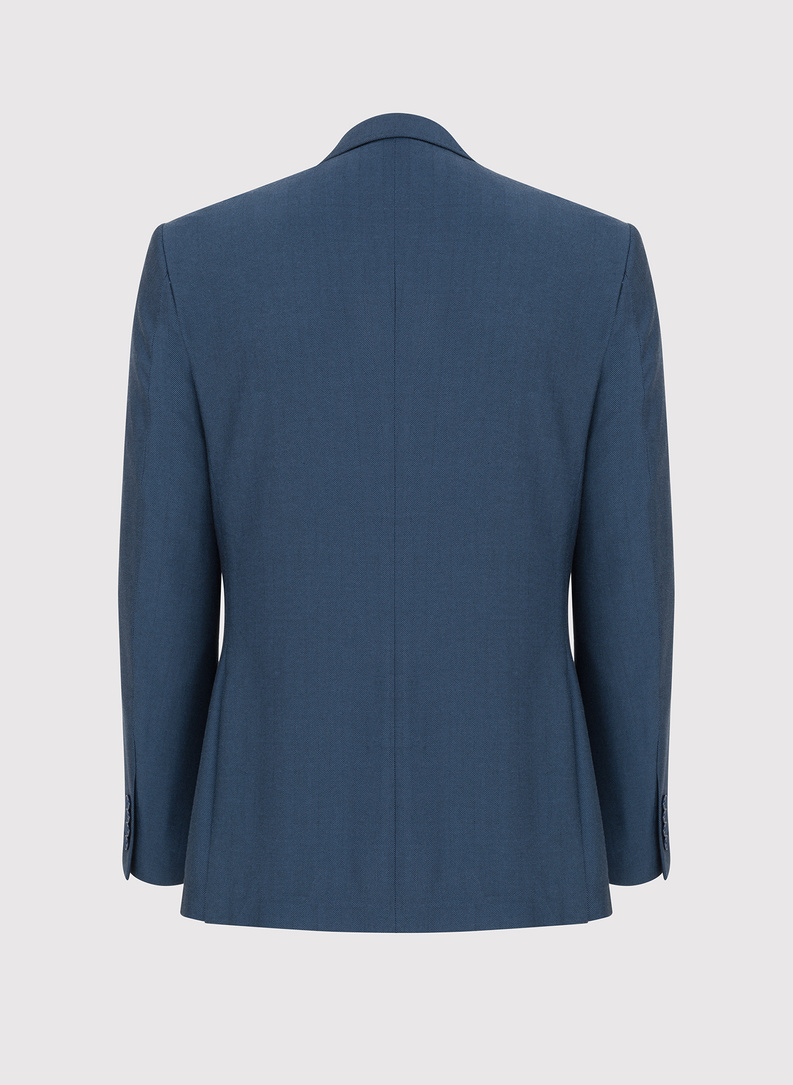 Granatowa marynarka męska bez podszewki