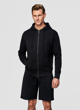 Czarna bluza dresowa z kapturem