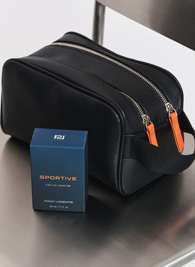 Dwukomorowa kosmetyczka męska