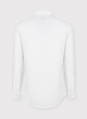 Biała bawełniana koszula męska