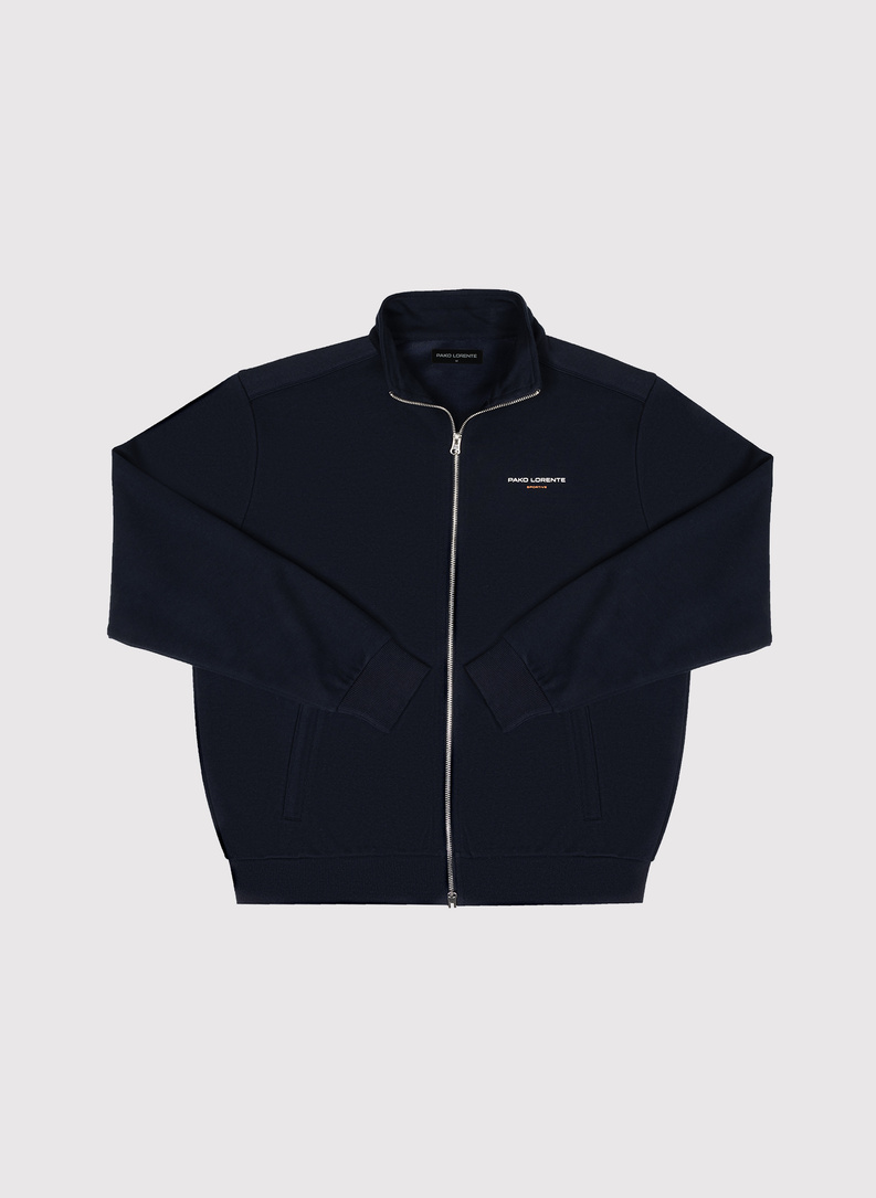 Granatowa bluza dresowa rozpinana