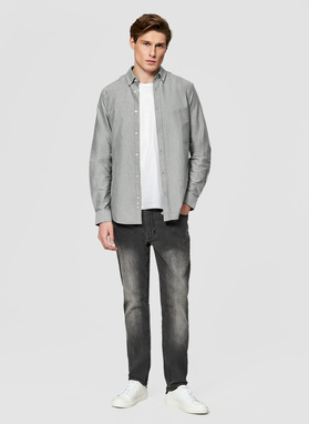 Szara koszula męska