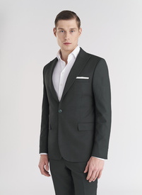 Elegancki zielony garnitur męski