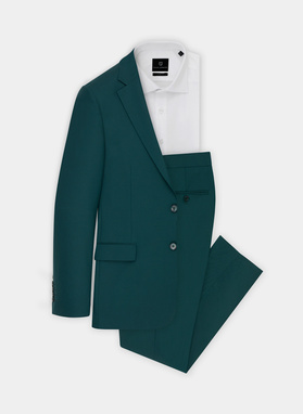 Zielona marynarka garniturowa P22SF-3G-017-Z-S