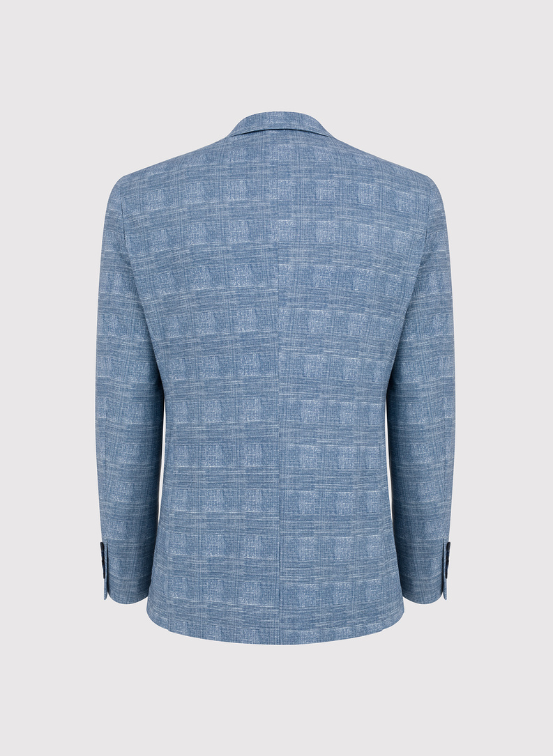 Dzianinowa marynarka w kratkę