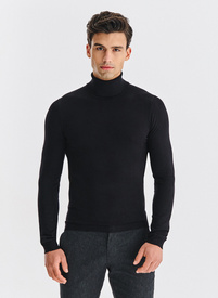 Golf męski w czarnym kolorze