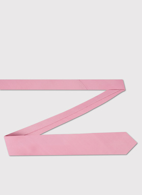 Gładki różowy zestaw krawat i poszetka