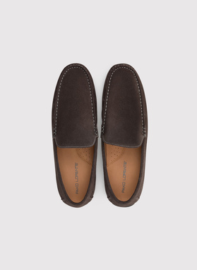 Brązowe męskie mokasyny