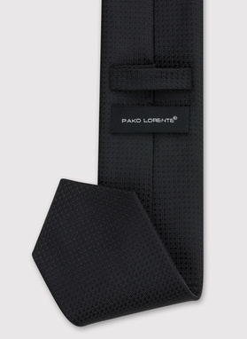 Czarny krawat męski