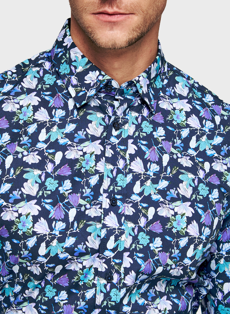 Koszula męska w kwiaty