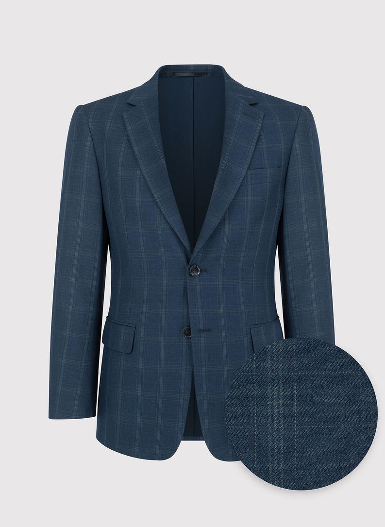 Granatowa marynarka garniturowa P21WF-3G-077-G-S