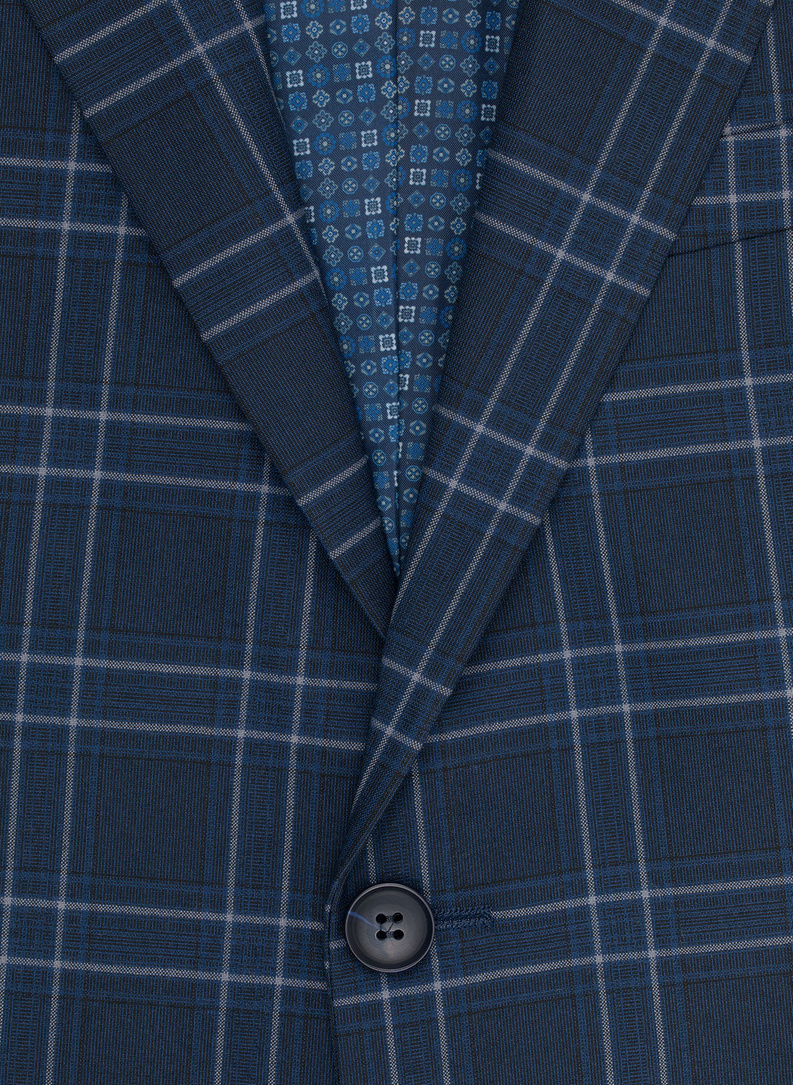 Granatowa marynarka garniturowa