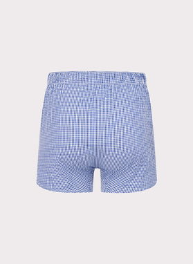 Zestaw bawełnianych bokserek męskich w drobną kratkę