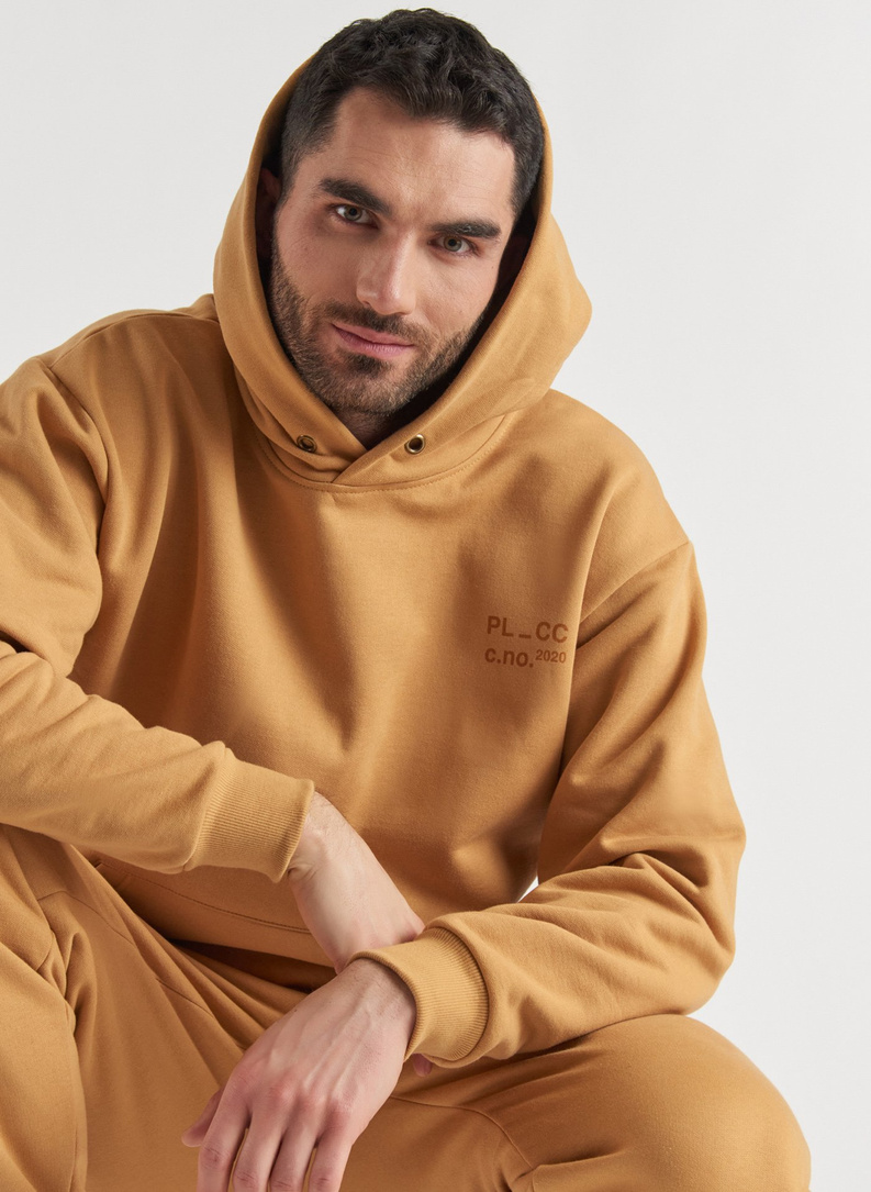 BLUZA Z KAPTUREM MUSZTARDOWA C20WF-2K-003-Y