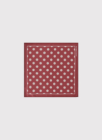 Bordowa poszetka męska sześciokąty