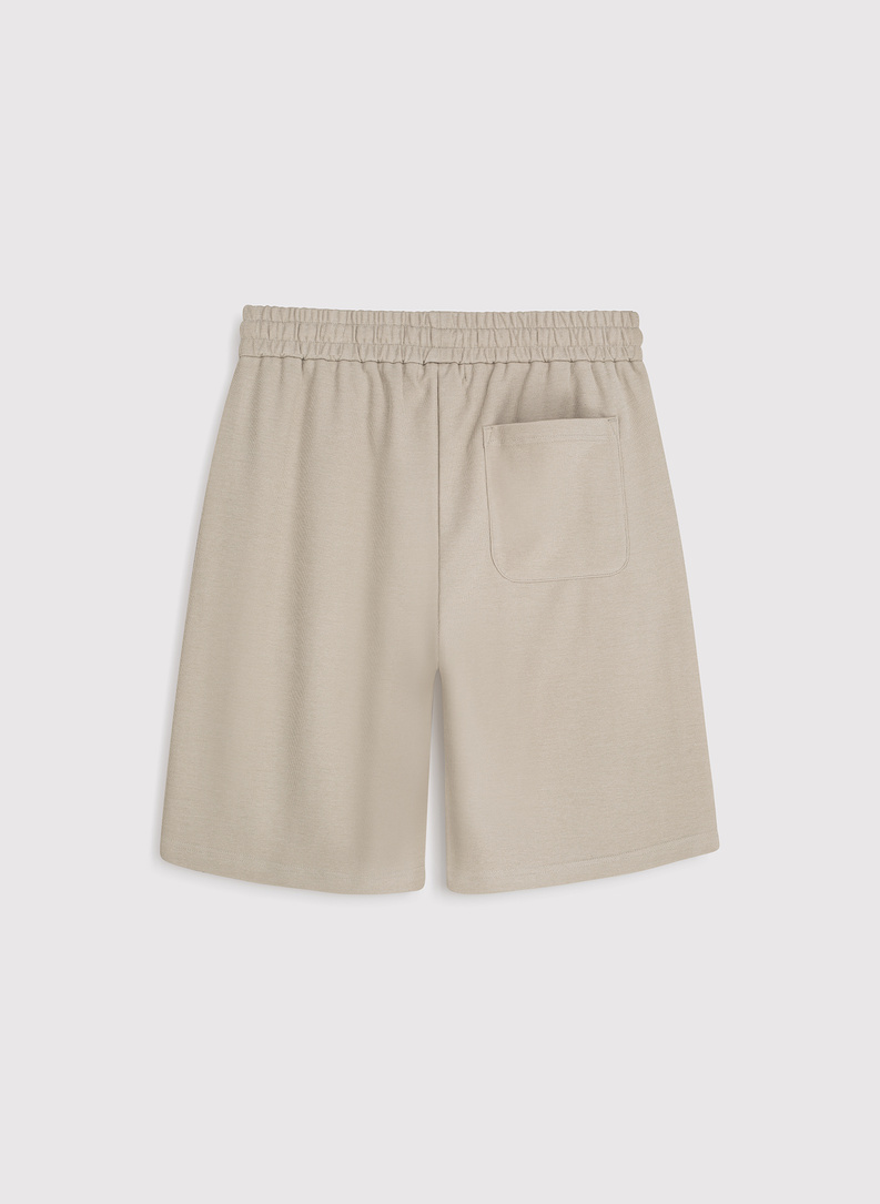 Beżowe szorty dresowe